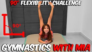 90° Flexibility Challenge for Kids! | Can You Do It Like Mia? 🧘♀️💪
