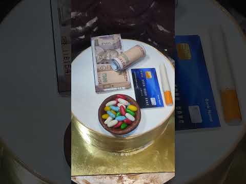 Chocolate hazelnut flavor cake special 3D paisa ATM card special design cake