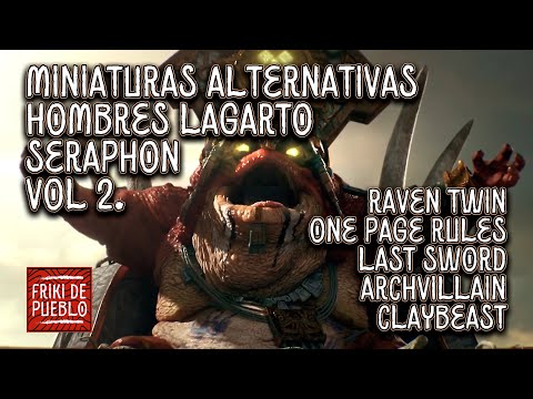 Hombres Lagarto/Seraphon Vol.2 Raven Twin - One Page Rules - Last Sword -Achvillain - Clay Beast
