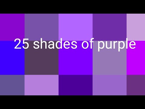 25 different shades of purple color and their names /purple shades#purple#colors#shortvideo#trending