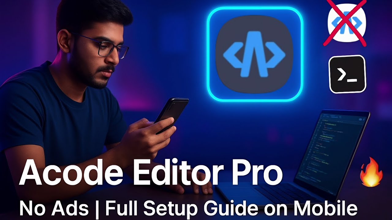 Acode Editor Pro Setup on Mobile 🔥 | Install Acode Pro Free | No Ads Coding App for Android