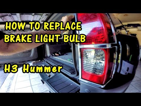 HOW TO REPLACE BRAKE LIGHTS BULB on H3 HUMMER | Long Life Miniature Bulb | Taillight
