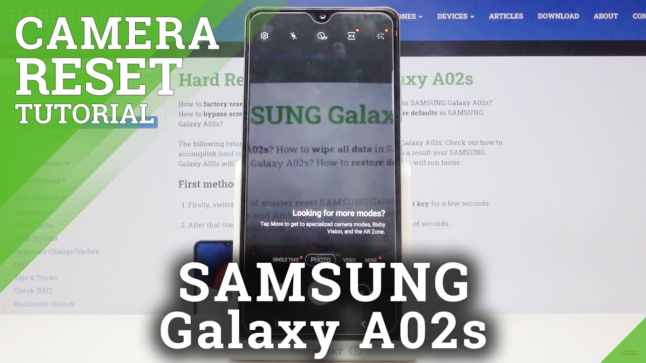 How to Reset Camera Settings in SAMSUNG Galaxy A02s – Camera Configuration