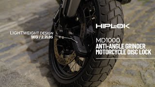 Hiplok MD1000 | The Lightest Anti-Angle Grinder Motorcycle Lock