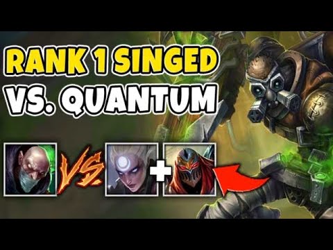 WHEN THE RANK 1 SINGED MEETS CHALLENGER PLAYERS QUANTUM + LACERATION - League of Legends
