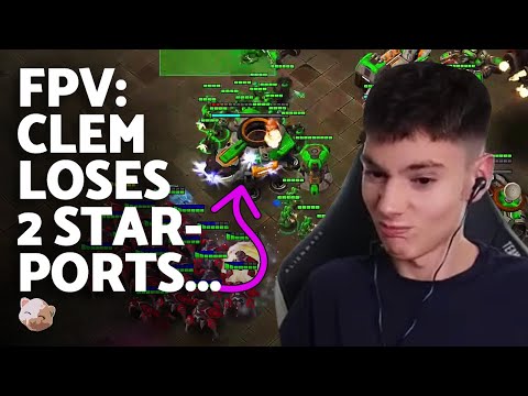 StarCraft 2 - FPV: CLEM loses his Starport Twice then turns on GODMODE vs Goblin (1-game TvP)