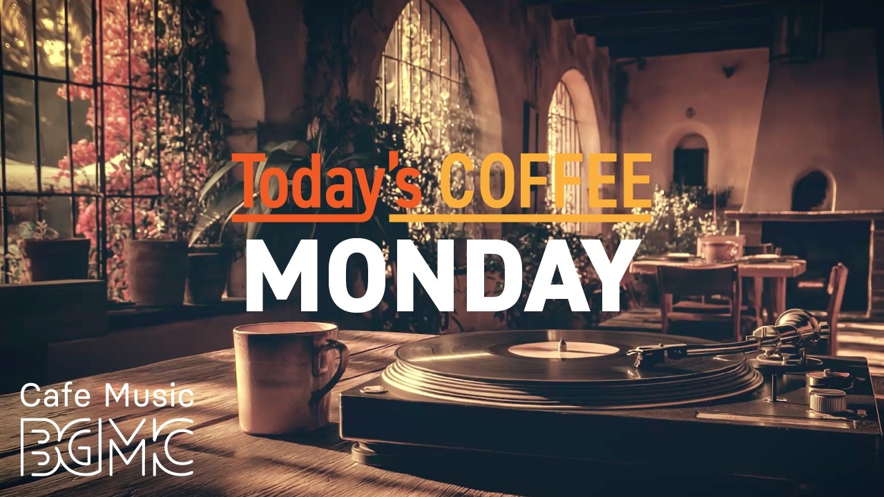 Jazz Relaxing Music ☕ Cozy Bougainvillea Cafe Jazz - Smooth Piano & Bossa Nova for Monday Work