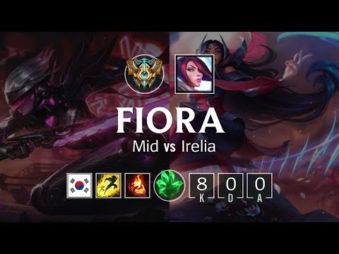 Fiora Mid vs Irelia - KR Challenger Patch 8.23