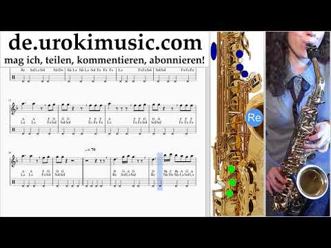 Saxophon Lernen (Alt) Silentó - Watch Me (Whip/Nae Nae) Tabulatur um-b995