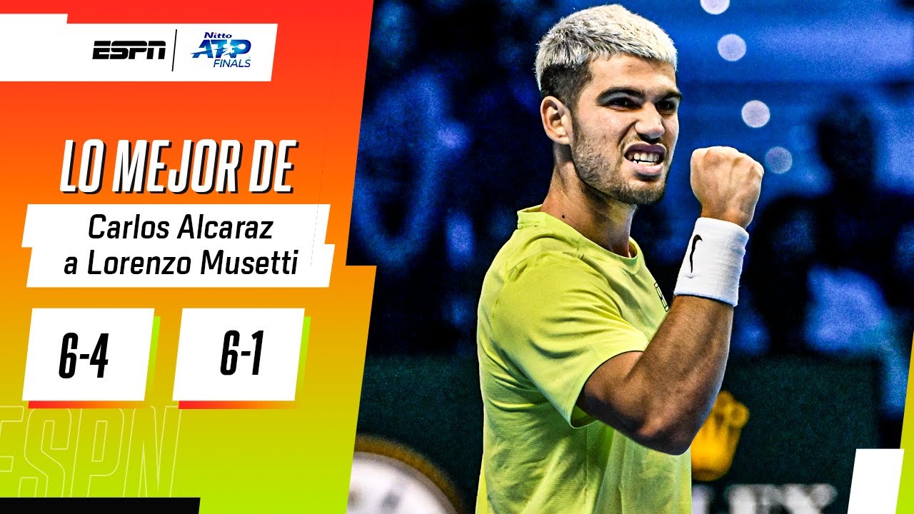 EL 1: ALCARAZ BARRIÓ A MUSETTI, SE METIÓ EN SEMIS Y SE ASEGURÓ CERRAR EL AÑO ARRIBA | RESUMEN