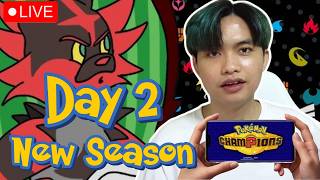 เกม pokemon champion เข้ามือถือละจ้าา  Day 2  Season M - 3  | Pokémon Champion