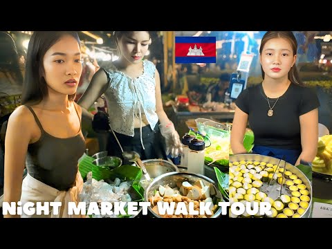 Most Lively Street Food Scene in Phnom Penh: Real Cambodia Life at Night, Khmer Food&Local Lifestyle