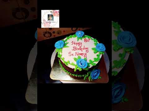 #shorts / black forest cake/flower design/Nimmi sibi cooking world