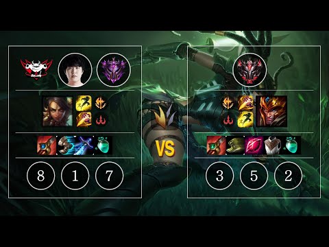 JDG Kanavi Nidalee vs Jarvan IV Jungle - KR Master Patch 10.10
