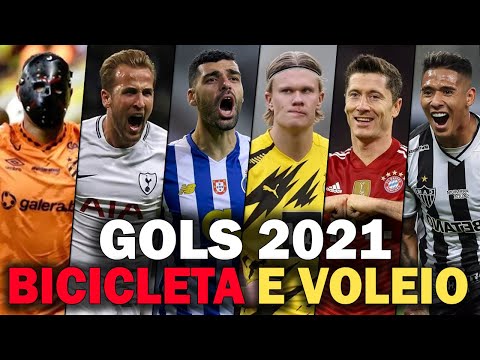Os GOLS de BICICLETA e VOLEIO mais BONITOS de 2021
