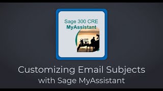Customizing Email Subjects with MyAssistant