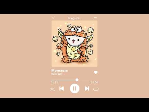 Katie Sky - Monsters (cover by Bongo Cat) 🎧