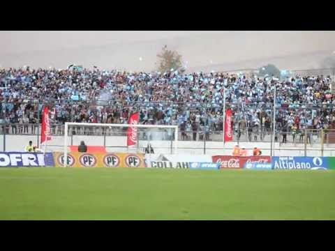 "Salida Deportes Iquique vs Colo Colo" Barra: Furia Celeste &bull; Club: Deportes Iquique