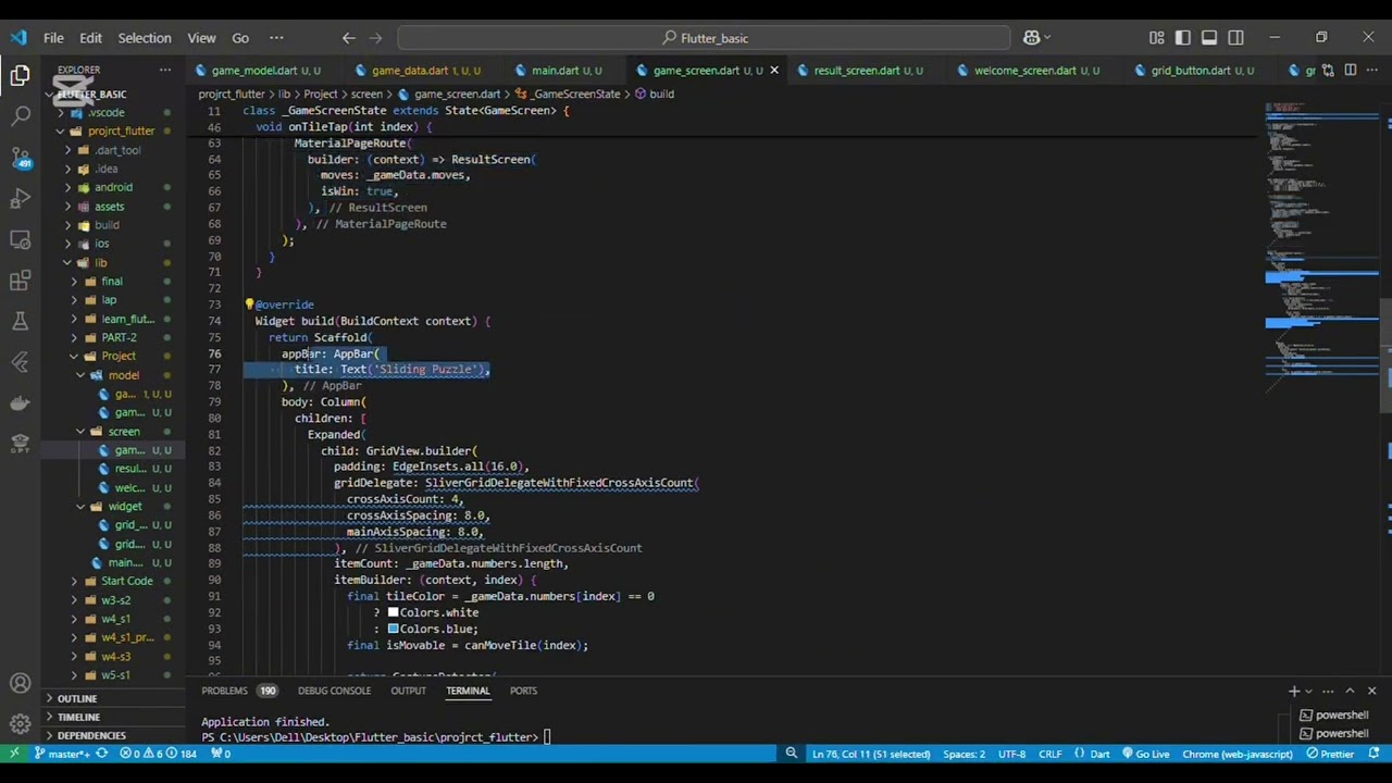 Project Puzzle Game in flutter. This is my GitHub : https://github.com/Ret-Raksmey/Ret-Raksmey.git