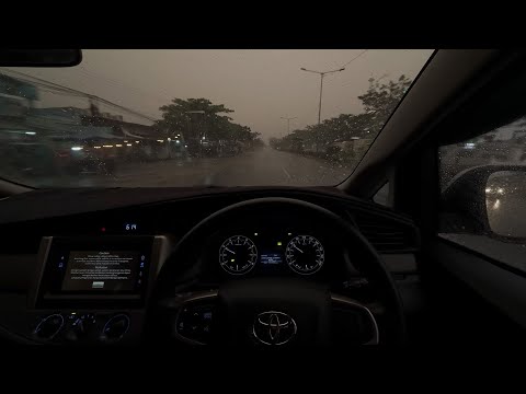 Peaceful Early Morning Drive in the Rain ⛈😴