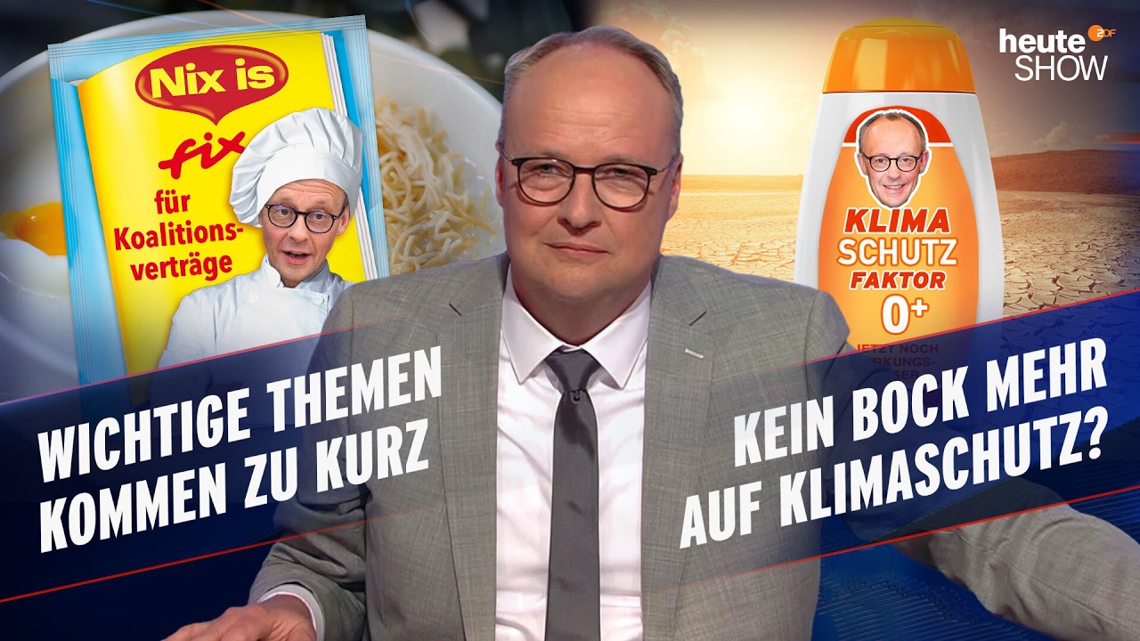 Kaum Substanz? Das steht WIRKLICH im schwarz-roten Koalitionsvertrag | heute-show vom 25.04.2025