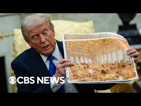 Trump says he has been transparent on White House ballroom construction plans