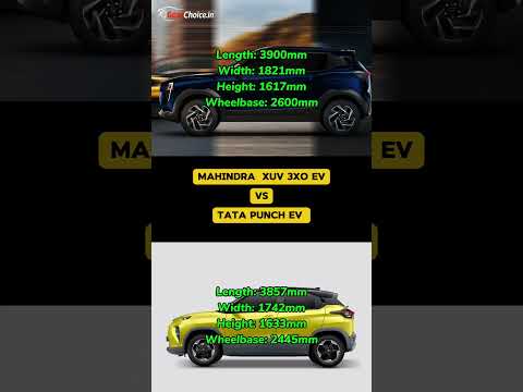 Mahindra XUV 3XO EV vs Tata Punch EV ⚡ Price & Size Comparison | Best EV SUV?
