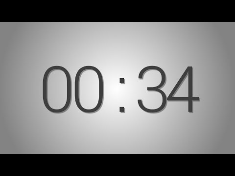 34 Seconds countdown Timer - Beep at the end | Simple Timer (thirty-four sec)