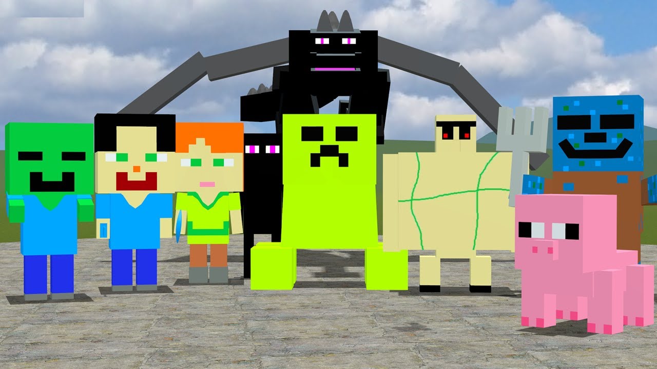 All Minecraft 3D Memes Nextbot In Garry's Mod