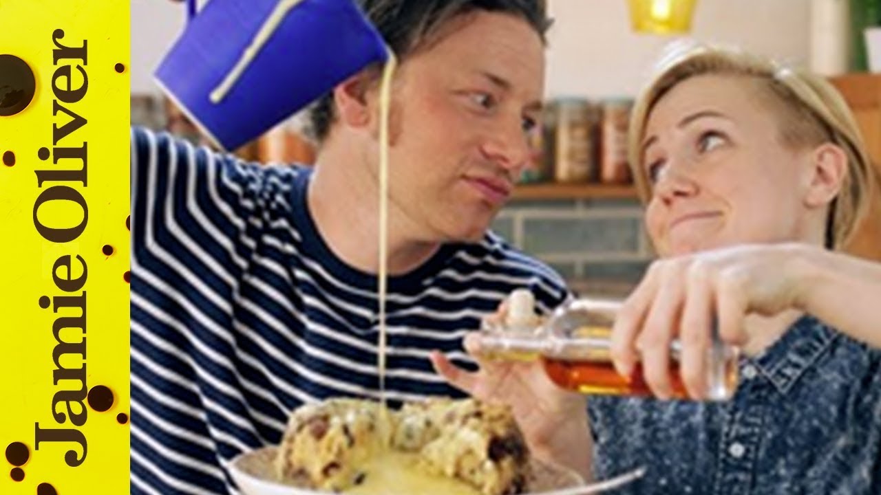 Spotted dick dessert: Jamie Oliver & Hannah Hart