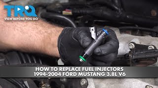 How to Replace Fuel Injectors 1994-2004 Ford Mustang 3.8L V6