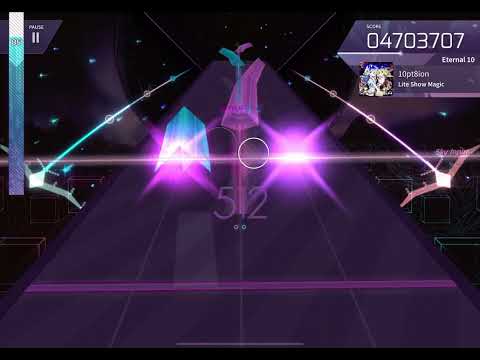 [Arcaea x Groove Coaster] Lite Show Magic - 10pt8ion ETR 10 PM Max-15 (Hit FX On)