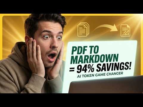 🚀 This PDF to Markdown Tool Saves 94% of AI Tokens (Game Changer!) |AHK Hero Extract