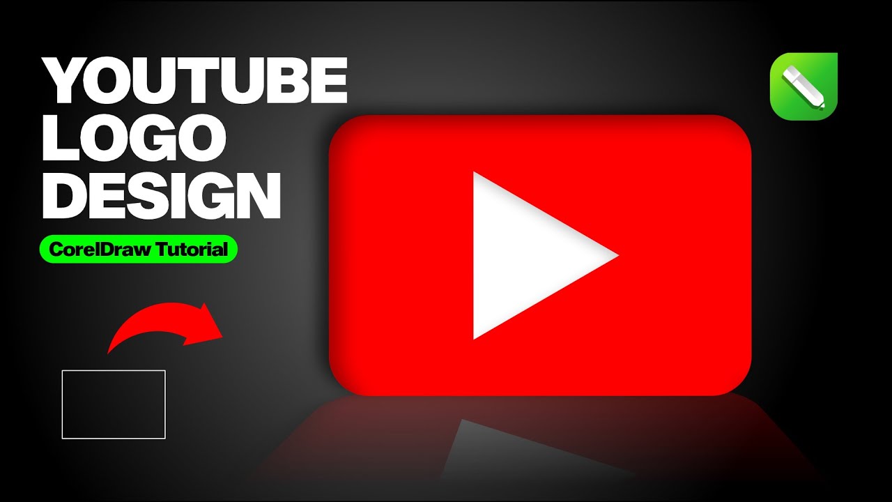 YouTube Logo Design in CorelDraw #hevlendordesigns #coreldrawtutorial