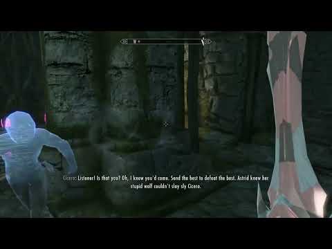 Cicero Taunts and Pleads with the Dragonborn in Dawnstar Sanctuary 🖤 Skyrim.