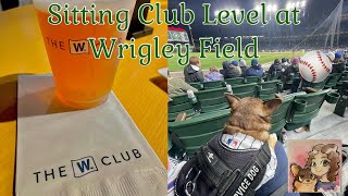 The W Club | Our First Time Sitting Club Level at Wrigley Field! | Unlimited Food & Drinks Included!