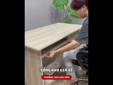 Bàn Làm Việc Văn Phòng Gỗ Có Kệ CPU - BG3