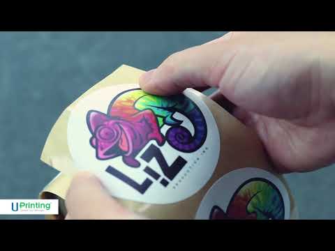 What materials are used for printing stickers