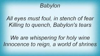 Celtic Frost - A Descent To Babylon (Babylon Asleep) Lyrics