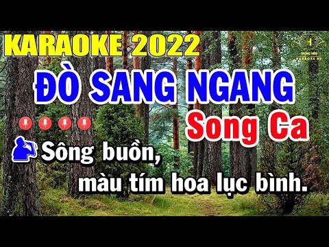 Đò Sang Ngang Karaoke Song Ca 2022 | Trọng Hiếu