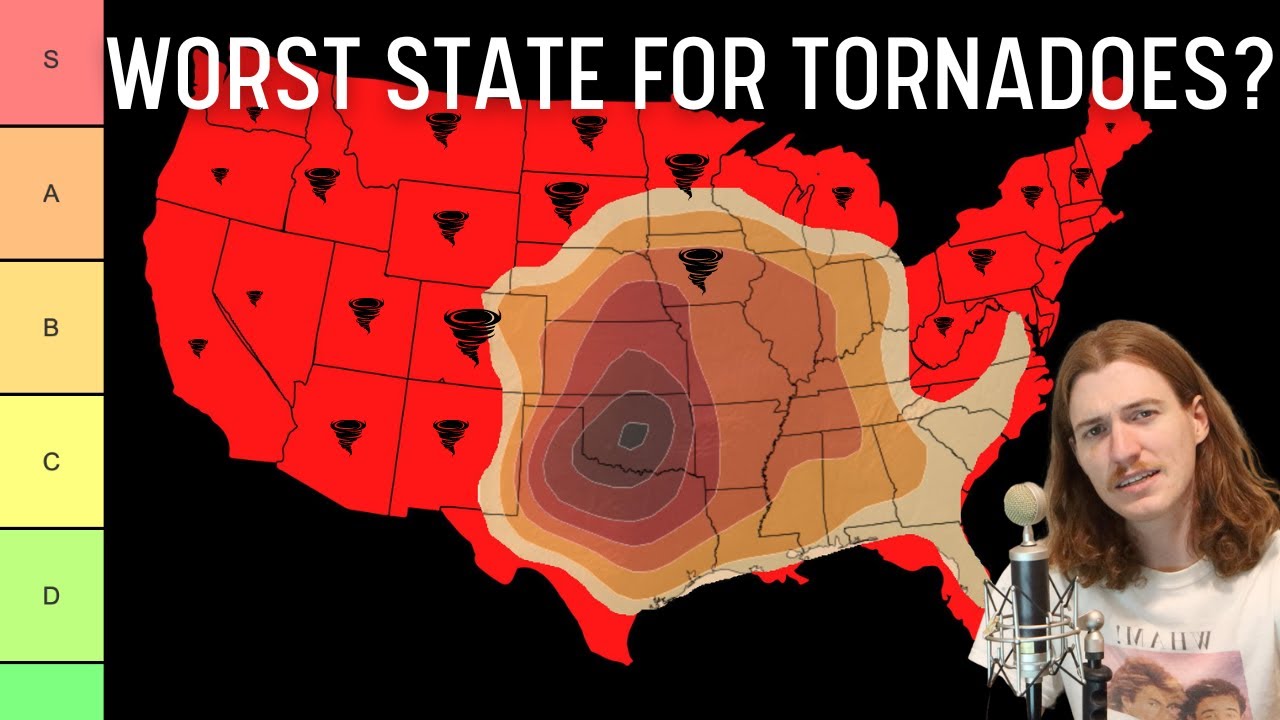 Every US State Ranked By Tornado Activity - Tornado State Tier List