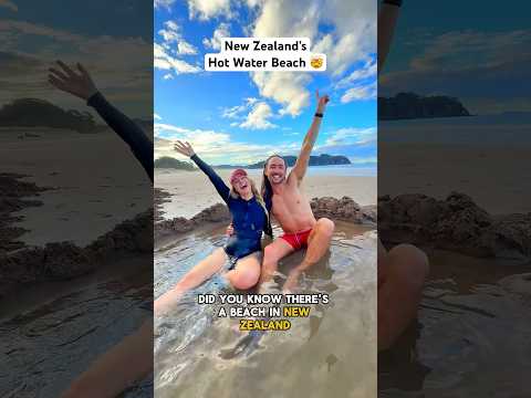 You can dig a natural HOT POOL in New Zealand 🤯🤯🤯