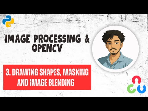 Learn Drawing Shapes & Masking in OpenCV Python | Image Processing with python|Ep-3|#imageprocessing