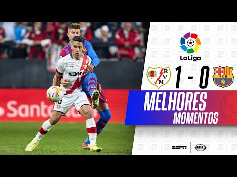 Gols e lances de Rayo Vallecano x Barcelona