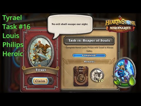 Tyrael Task 16 : Reaper of Souls : Louis Philips Heroic : Hearthstone Mercenaries