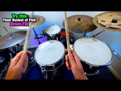 Try this Flam Bucket Of Fish Drum Fill - DRUM LESSON #drumlessons #drumlesson #drums #drummer