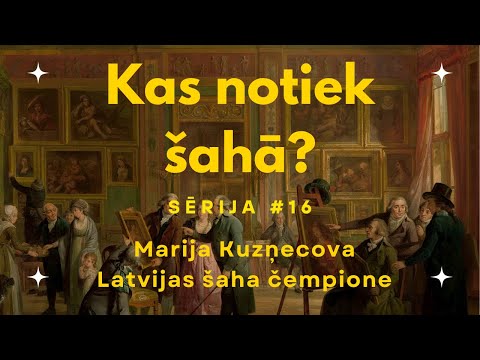 Kas notiek šahā? Sērija #16 Marija Kuzņecova. Latvijas šaha čempione.