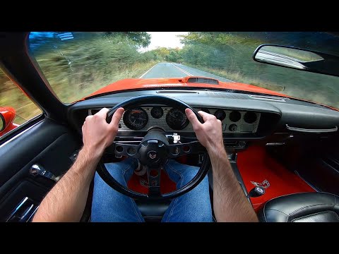 Driving The 1973 Pontiac Trans-Am 455 V8 Auto - POV Bullnose Trans-Am Driving Experience