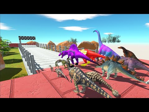 FASTEST TIME SPEED RACE CHAMPIONSHIP ALL DINOSAURS - Animal Revolt Battle Simulator