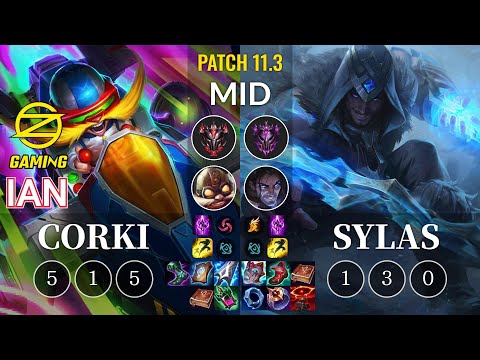 OZ Ian Corki vs Sylas Mid - KR Patch 11.3